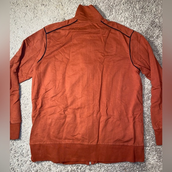 Big Sky Outfitters Men’s Rust Brown Full Zip Casual Track Style Jacket Size Med - Picture 9 of 11